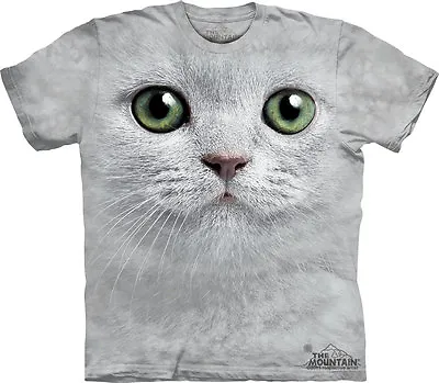 £29.99 • Buy GREEN EYES CAT FACE The Mountain T Shirt Unisex