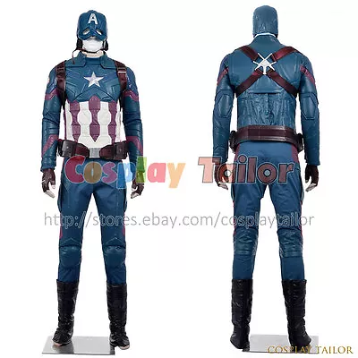 Captain America 3: Civil War Steve Rogers Cosplay The Avengers Great Costume New • $554.59