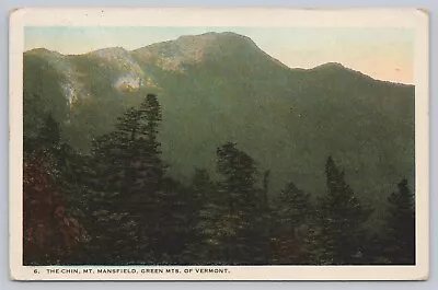 1925 Mt. Mansfield Green Mountains Vermont  The Chin  Vintage Postcard • $3.95