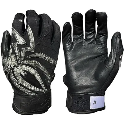 $39.99 • Buy Spiderz Black Mamba Prizm Adult Baseball/Softball Batting Gloves - Black - Large