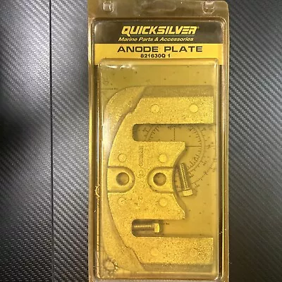 Genuine Quicksilver Mercury Mercruiser Zinc Anode Plate Kit #821630Q 1 New • $11