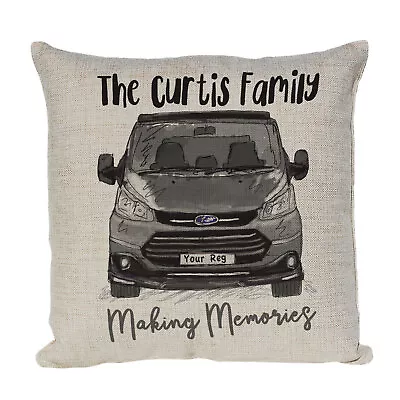 Personalised Camper Van Cushion Transit Custom Campervan Motor Home Camper Van • £17.99