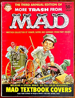 MORE TRASH FROM MAD MAGAZINE #3 W/ MAD Textbook Covers! VF- (7.5) - 1960 • $59.99