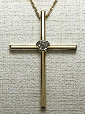 Versace Necklace Gold Medusa Cross Pendants W/Box MEN'S Ladies Accessories Auth • $366.32