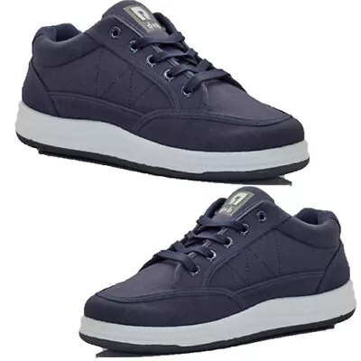 Mens Flat Canvas Trainers Plimsolls Shoes New Lace Up Casual Sneakers Pumps Size • £14.95