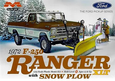 Moebius 2568 1972 F-250 Ranger XLT With Snow Plow Model Kit • $35.75