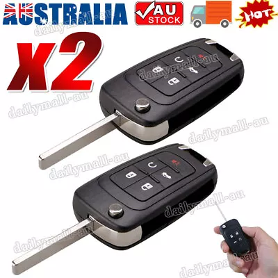 $17.99 • Buy 2x For Holden Commodore VF 05/2013+ 5 Button Remote Flip Key Blank Shell Case AU