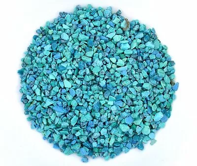 $59.99 • Buy 1/4 Pound Synthetic Resin Blue Green Turquoise Inlay Chip NO POWDER 8mm & Less