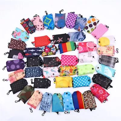 Heavy Duty Washable Eco Bags Foldable Shopping Bag Reusable Large Handbags • $11.69