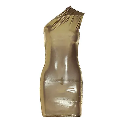Womens Clubwear Ladies Dress Sexy Package Hip Dresses Bodycon Tank Dress Shiny • $13.73