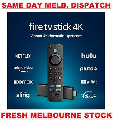 $88.50 • Buy Latest Amazon Fire TV Stick 4K Ultra HD New Gen Alexa Voice Remote Media Player