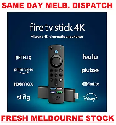 Latest Amazon Fire TV Stick 4K Ultra HD New Gen Alexa Voice Remote Media Player • $84.90