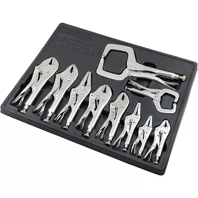 58730 Automotive Vice Grip Locking Straight Curved Jaw Needle Nose Plier Set • $88.75