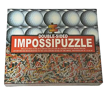 Double Sided Impossipuzzle Balls Golf Tees Jigsaw Puzzle 550 Piece • £10.49