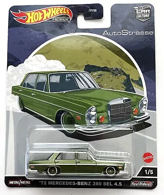 Hot Wheels '72 Mercedes Benz 280 SEL 4.5 AutoStrasse Premium 2022 Car Culture • $6.99