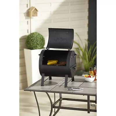 Char-Griller Black Steel Table Top Grill & Fire Side BBQ 54x49cm • £89.99