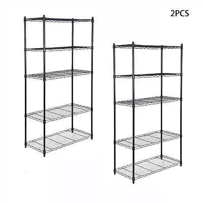 3/4/5 Tier Storage Shelving Unit Steel Organizer Wire Rack Heavy Duty • $90.58