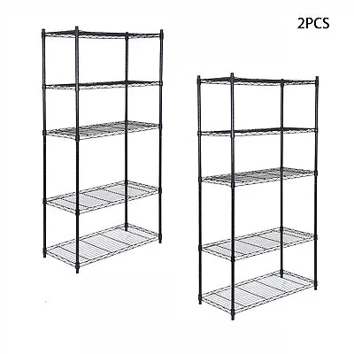 Heavy Duty 3/4/5-Tiers Metal Storage Rack Wire Shelving Unit Storage Shelves  • $89.58