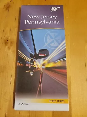 NEW JERSEY PENNSYLVANIA NJ PA State Map AAA Road Tour Map NEW • $8.90