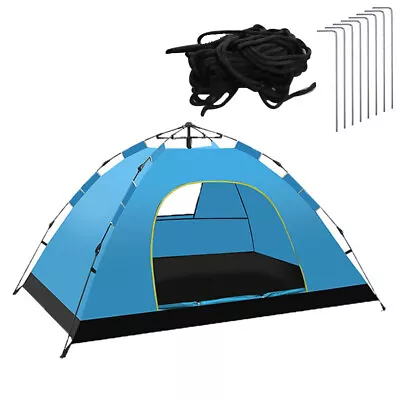 2-3 Man Automatic Instant Pop Up Camping Tent Waterproof Outdoor Family Tent Uk • £21.99