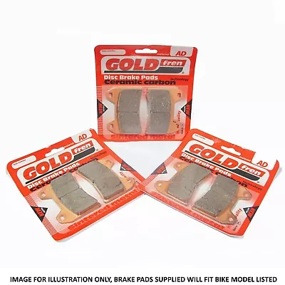 Kawasaki Z 1000 SX ABS 2016 Full Set Goldfren Sintered Brake Pads • £39