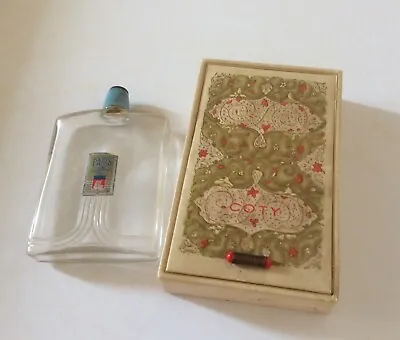 Coty Paris Empty Bottle Boxed Vintage • £60