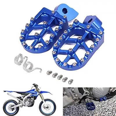 Foot Pegs Rests Pedals For WR250F WR400F WR426F WR450F YZ85 YZ125 Dirt Bike Blue • $30.99