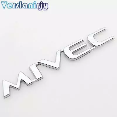 Chrome Letter MIVEC Logo Badge Car Rear Trunk Emblem Sticker Decal High Quality • $9.92