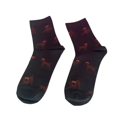 Vizsla Dog Fun Socks One Size Unisex Fit Uk Adult Shoe Size 5 - 11 • $10.09