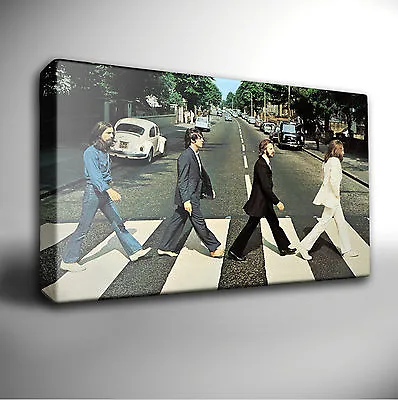 The Beatles Abbey Road - Music Band CANVAS Wall Art Picture Print Poster +Sizes • £14.99
