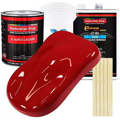 Victory Red Acrylic Lacquer Gallon Auto Paint Kit Slow Thinner • $403.99