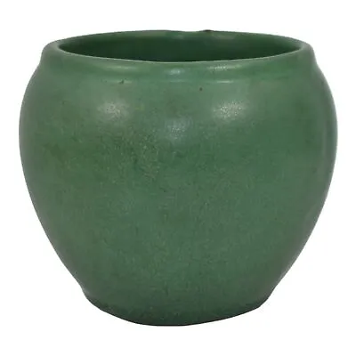 Brush McCoy 1920s Matte Green Vintage Art And Crafts Pottery Jardiniere Planter • $166.50