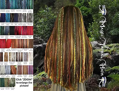 DREAD FALLS Many Colors BOHO DREADLOCK EXTENSIONS 144 Belly Dance YARN DREADS • $111