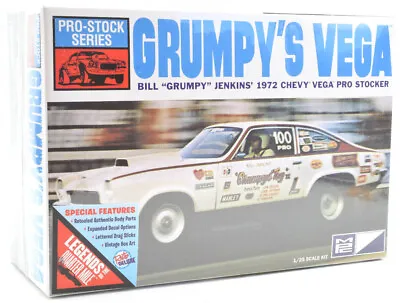MPC 1972 Chevy Vega Pro Stock - Bill  Grumpy  Jenkins 1:25 Model Car Kit 877 • $31.99