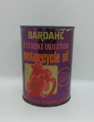 Orig. 1970's Bardahl Motorcycle Oil Can 1 Quart. Nice Can • $49.95