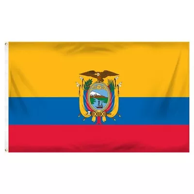 New Ecuador Flag 3ft X 5ft Nylon. • $8