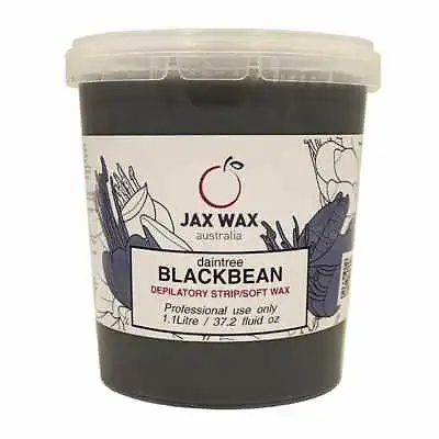 Jax Wax Daintree Blackbean Strip Wax 1.1L - Hair Removal For Strong Men's Hair • $34.40