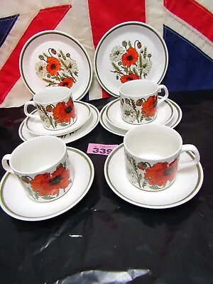 Vintage Retro 1970s  Tea Set Meakin Studio Poppy Design (B) • £19.99