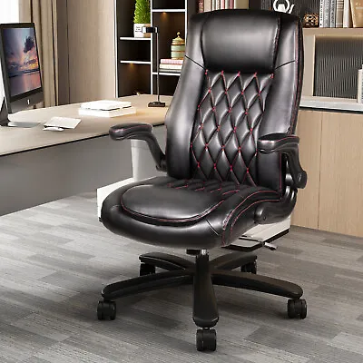 High Back Executive Office Chair Ergonomic PU Leather Computer Desk Chair • $149.99