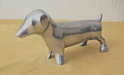 Vintage Modernist Aluminium Sausage / Dachshund Dog • £10