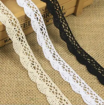 5 Yards Fan Shape Cotton Crochet Lace Decoration Craft Clothing Toy Sewing • $1.99