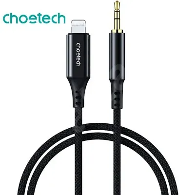 Choetech MFi Certified Lightning To 3.5mm Audio AUX Cable Adapter Car Speaker • $15.95