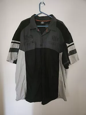 Harley Davidson Genuine Motor Clothes Men's Button Up Collared Shirt Size 3XL • $44.50