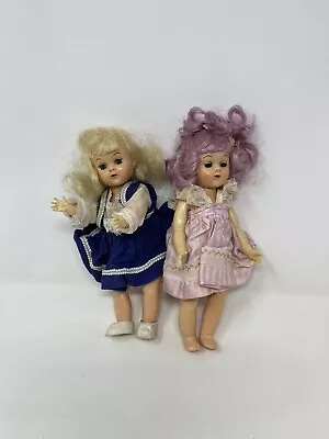 Darling Vintage 1950s Virga Lollipop 8  Doll Purple Hair & Blonde Ginny Clone • $29.99