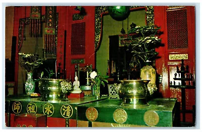 1967 Statues Altars Snake Temple Penang Malaysia Posted Vintage Postcard • $14.98