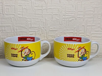 £12.99 • Buy Large Kellogg's Vintage Style Coco Pops Mug Cereal Bowl 2020 X 2