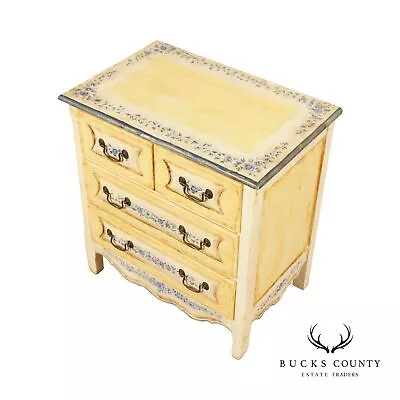 Habersham Plantation Country French Style Paint Decorated Chest Of Drawers • $995