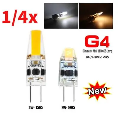 1/4Pc G4 12V Led Bulb Light 0705 1505 Super Bright COB Crystal Chandelier • $2.89