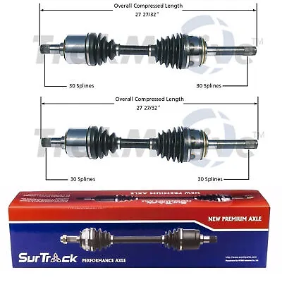 SurTrack Pair Set 2 Front CV Axle Shafts For Lexus LX470 Toyota Land Cruiser 4WD • $160.95