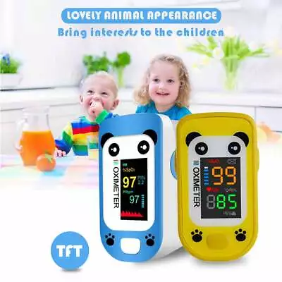 Children Finger Pulse Oximeter Blood Oxygen SpO2 Saturation Monitor Heart Rate. • $18.89